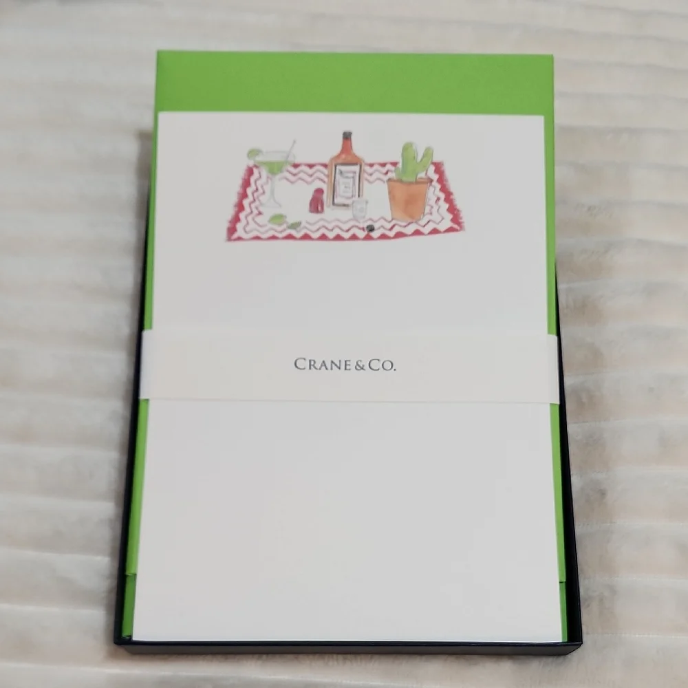 NEW Crane & Co Cactus Party Imprintable Cards & Env, 40 Total